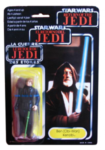 Luke Jedi (Bagged) on Ben Kenobi Card